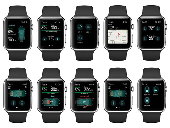 用Apple Watch操控特斯拉，真的可以！