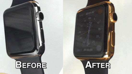 化學(xué)家教你如何把Apple Watch鍍成24K金表！