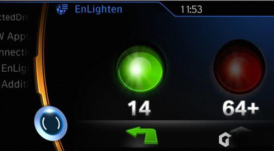 開寶馬用iPhone，就能在儀表盤看紅綠燈