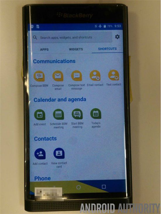 原生安卓？黑莓Venice安卓機再曝光