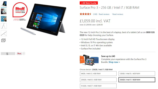 為新品開路 Surface Pro 3已悄然降價(jià)