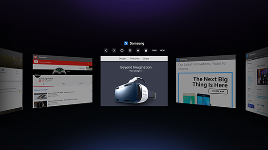三星發(fā)布虛擬現(xiàn)實(shí)瀏覽器 眼睛一看就能點(diǎn)擊