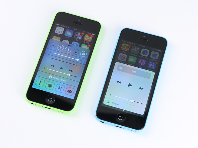 老機器的福音 iPhone 5c iOS 10對比iOS 7