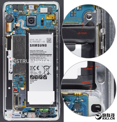 三星Note7或由設(shè)計(jì)激進(jìn)導(dǎo)致爆炸