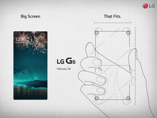 超高屏占比無誤 LG發(fā)出G6邀請函提前劇透
