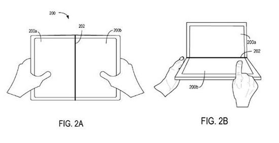 Surface Phone會用上？ 微軟再獲折疊手機專利 