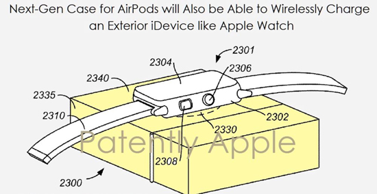 AirPods充電盒專利曝光：或?qū)⒎浪芙oiPhone充電