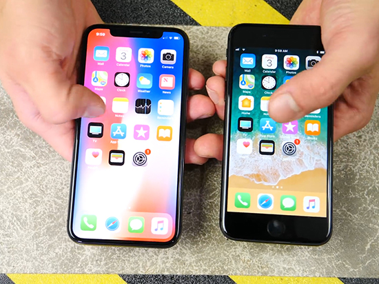 iPhone X抗摔對(duì)比測(cè)試：還不買(mǎi)AppleCare？