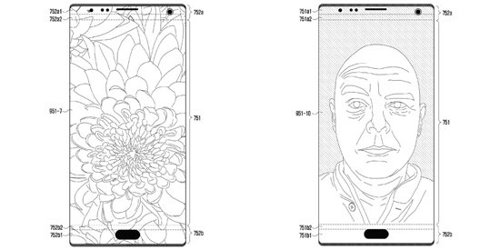 三星真全面屏新專利曝光：開(kāi)孔可隱藏，顏值比蘋果劉海屏高太多！