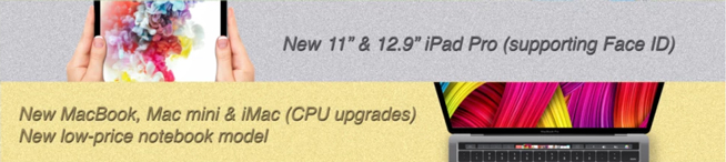 蘋果10月30日再開發(fā)布會：iPad Pro領(lǐng)銜 3款Mac更新就緒
