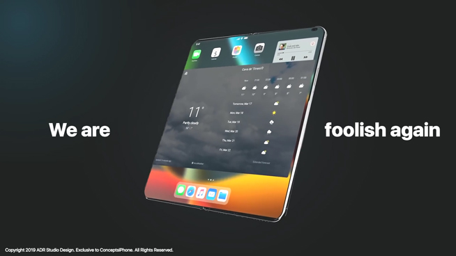 iPhone X Fold折疊概念機(jī)：驚艷不輸三星華為 果粉看了忍不住