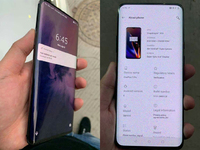 一加手機7真機照泄露：無開孔雙曲面真全面屏 設(shè)計完全變了樣